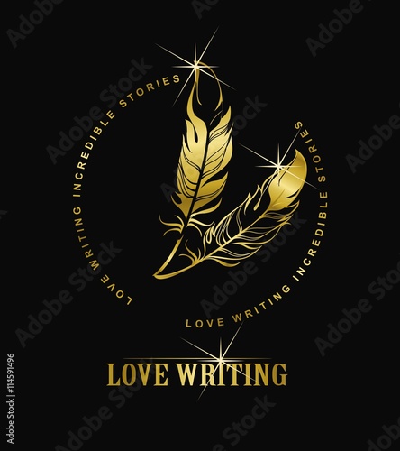 emblem writer s feather
