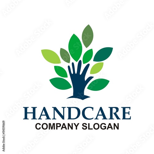 Hand care symbol logo  soap hand sanitizer natural healthy