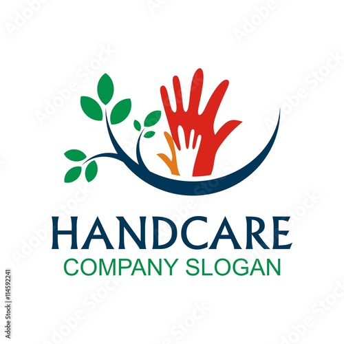 Hand care symbol logo  soap hand sanitizer natural healthy