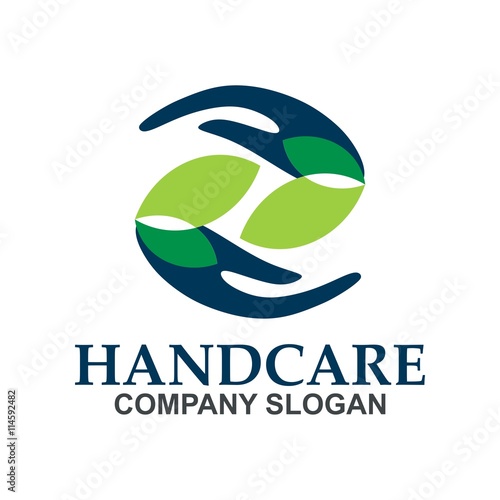 Hand care symbol logo  soap hand sanitizer natural healthy