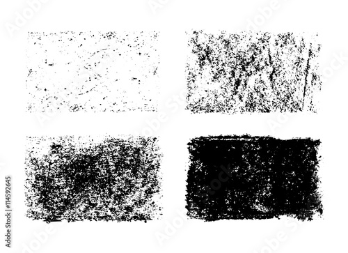 Vector hand drawn collection of grunge textures