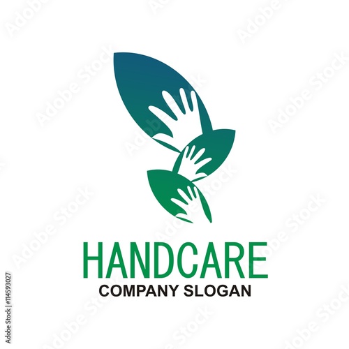 Hand care symbol logo  soap hand sanitizer natural healthy