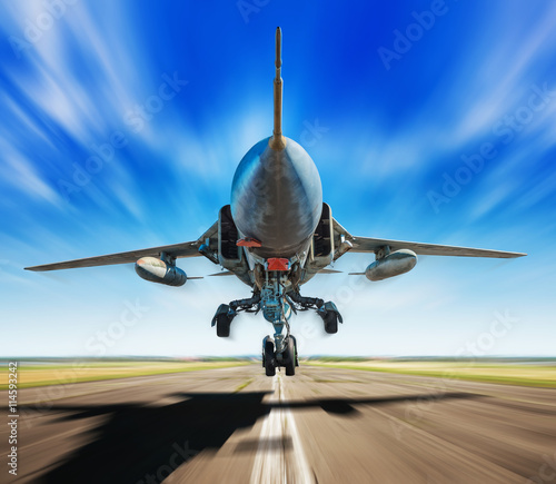 Fotografie jet fighter take off