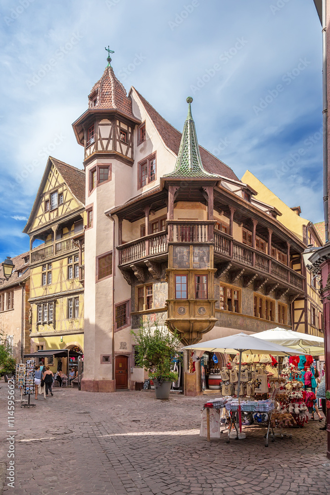 Fototapeta premium Colmar, France. Maison Pfister, 1537