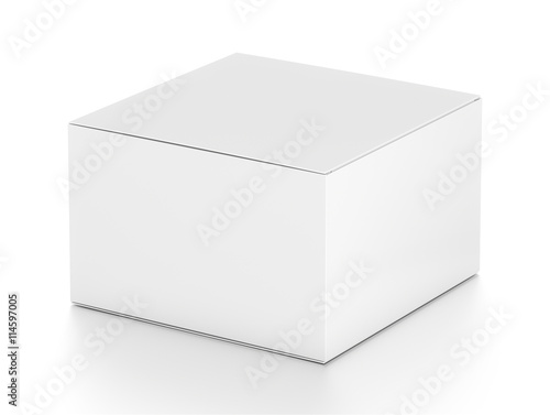 Wallpaper Mural White horizontal rectangle blank box from side angle. Torontodigital.ca