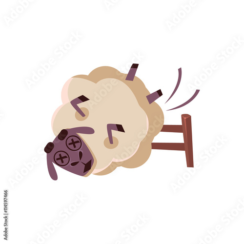 Sheep Falling From The Chair
