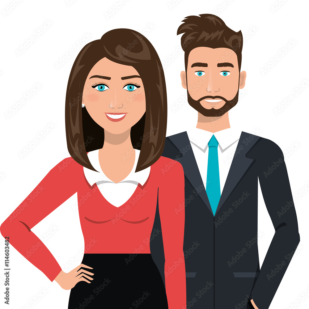 elegant businesspeople isolated icon design, vector illustration graphic elegant businesspeople isolated icon design, vector illustration graphic