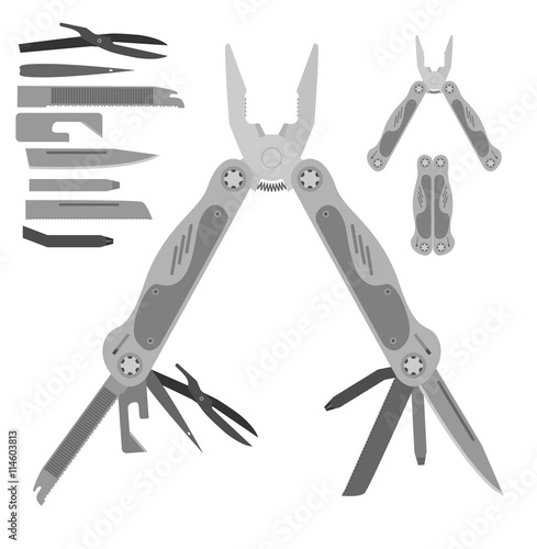 Stainless steel multifunctional pocket multi tool instrument