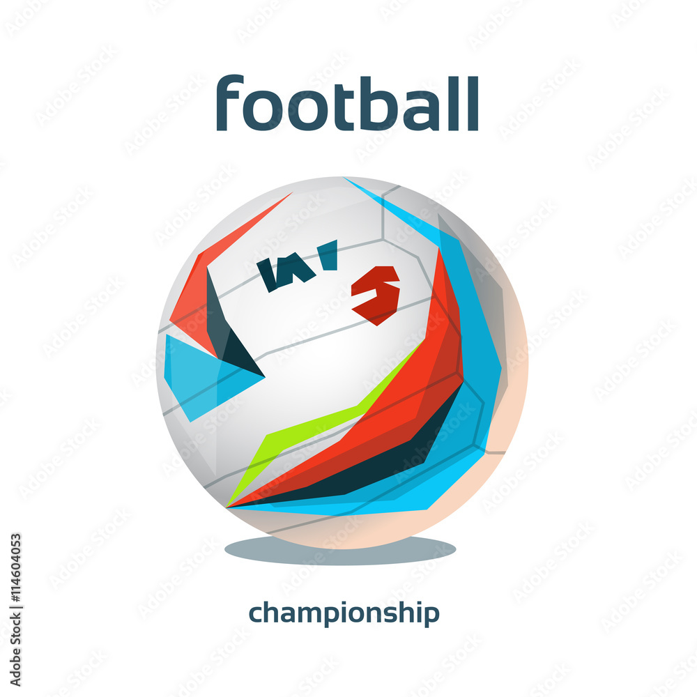Football Championship Colorful Banner Football Championship Colorful Banner