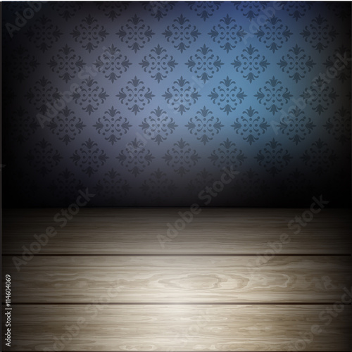 Wood texture background with ornament wallpaper.