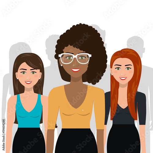 elegant businesswomen isolated icon design, vector illustration graphic 