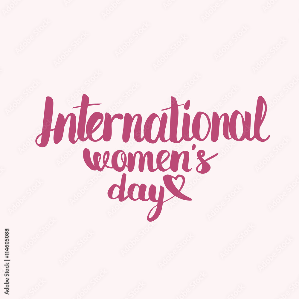International Womens Day letterrring