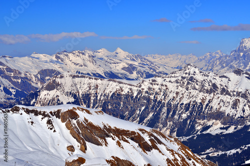 Switzerland Landscape : Jungfraujoch canyon © maytheevoran