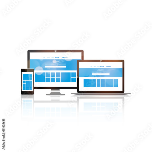 Vector set of Modern Digital devices,

