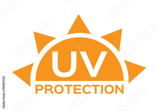 uv protection logo and icon , 6 uv sets