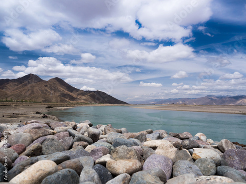Brahmaputra River in Tibet,China