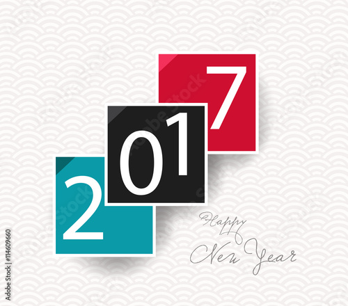 Happy New Year 2017 Celebration Background.