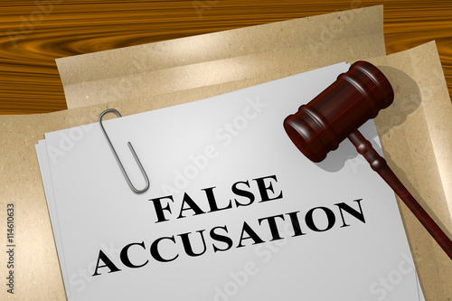False Accusation legal concept photo