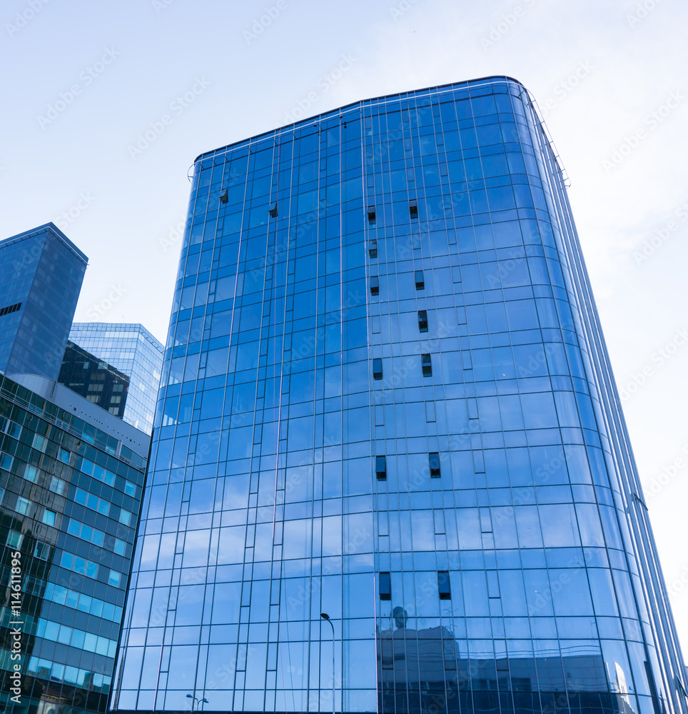 Obraz premium modern glass skyscrapers in the city Tallinn