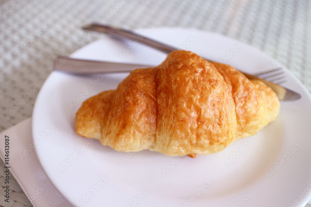 Croissant bekery food for breakfast