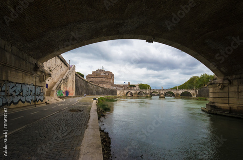 Rome, the capital of Italy. In this picture:  Lungotevere and Castel Sant'Angelo © ValerioMei