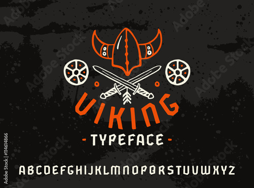 Sanserif font in historical style