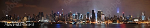 Manhattan midtown skyline at night photo