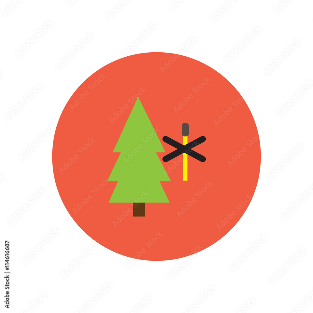 stylish icon in circle forest fire ban stylish icon in circle forest fire ban