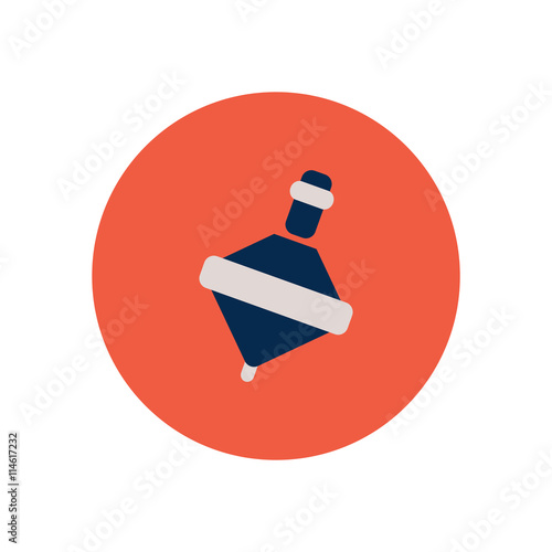 stylish icon in color circle toy whirligig