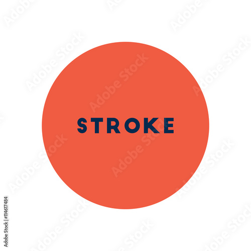 stylish icon in color circle stroke disease