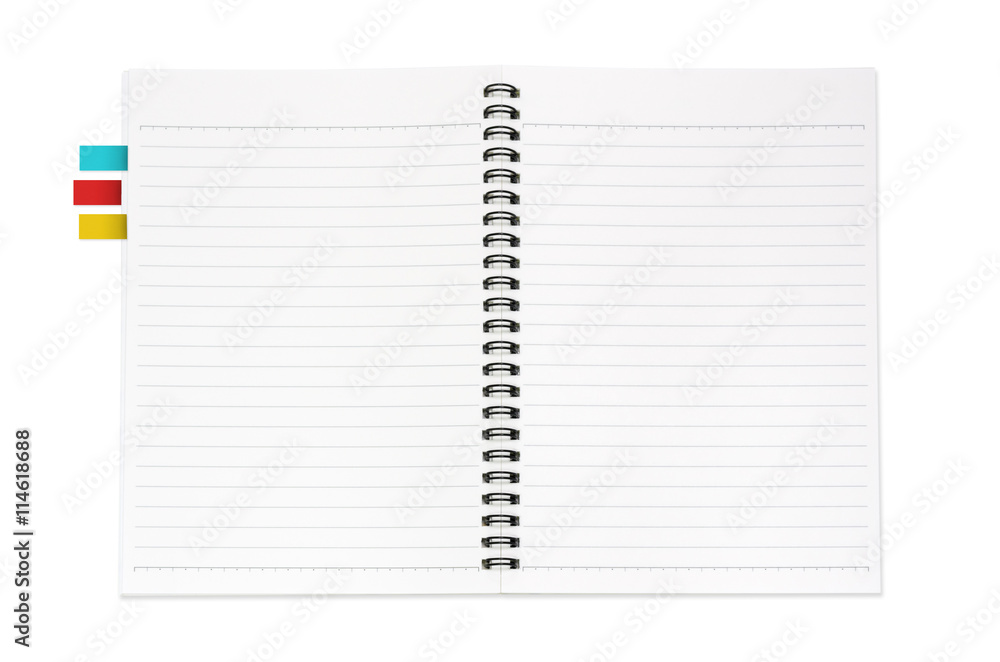 notebook isolated notebook isolated