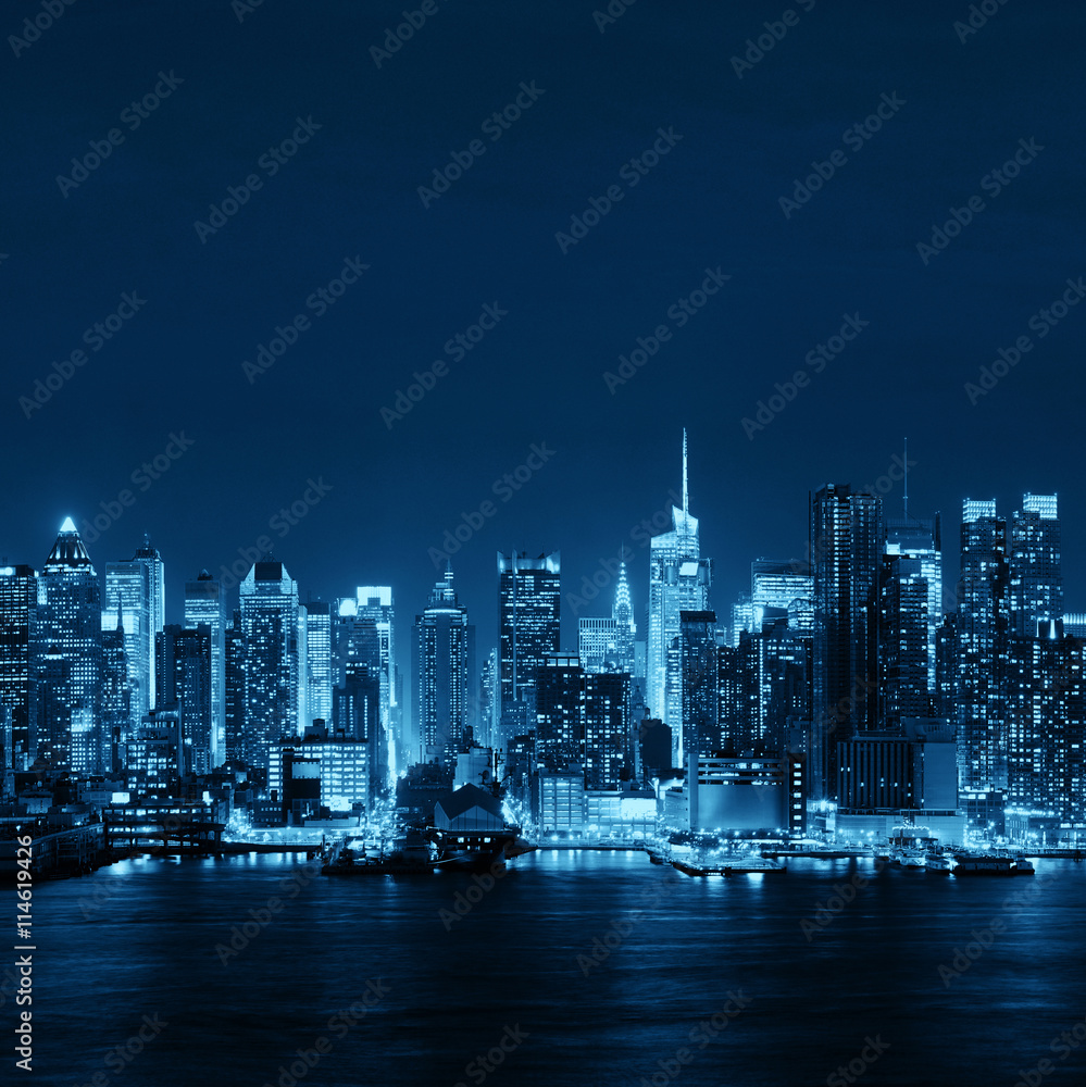 Fototapeta premium Midtown skyline nad rzeką Hudson