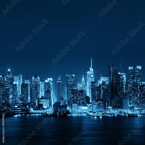 Midtown skyline over Hudson River