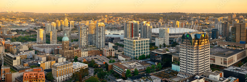 Fototapeta premium Widok na dach Vancouver