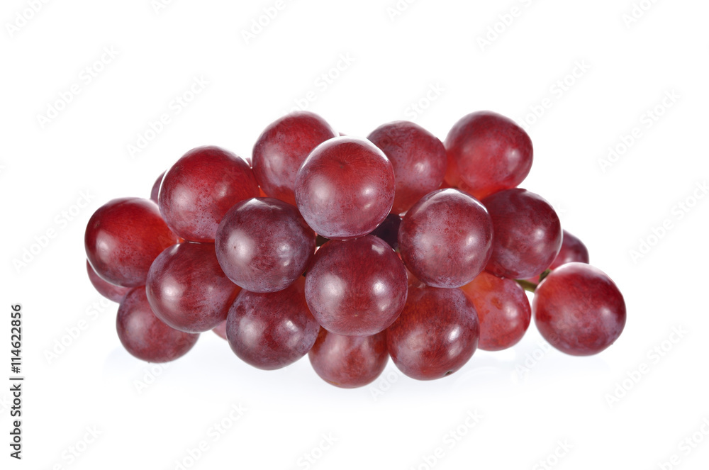 bunch of grapes on white background bunch of grapes on white background