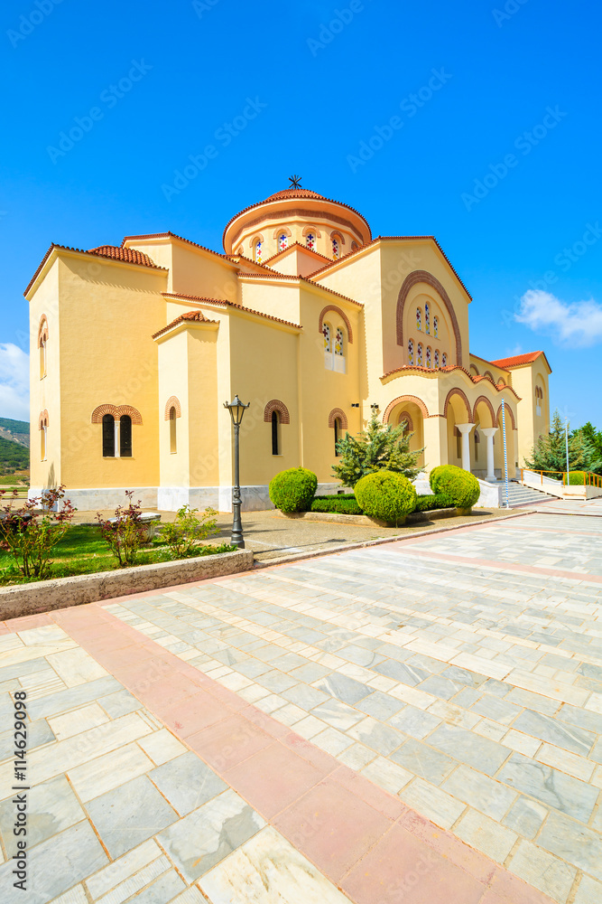 Beautiful old monastery of Agios Gerasimos on Kefalonia island, Greece