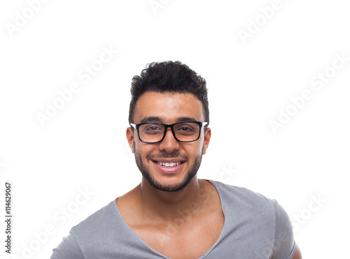 Casual Man Hold Eye Glasses Young Businessman © mast3r