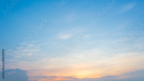 Colorful sunset sky