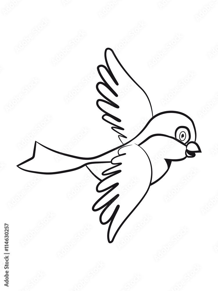 Obraz premium Bird flying sweet small