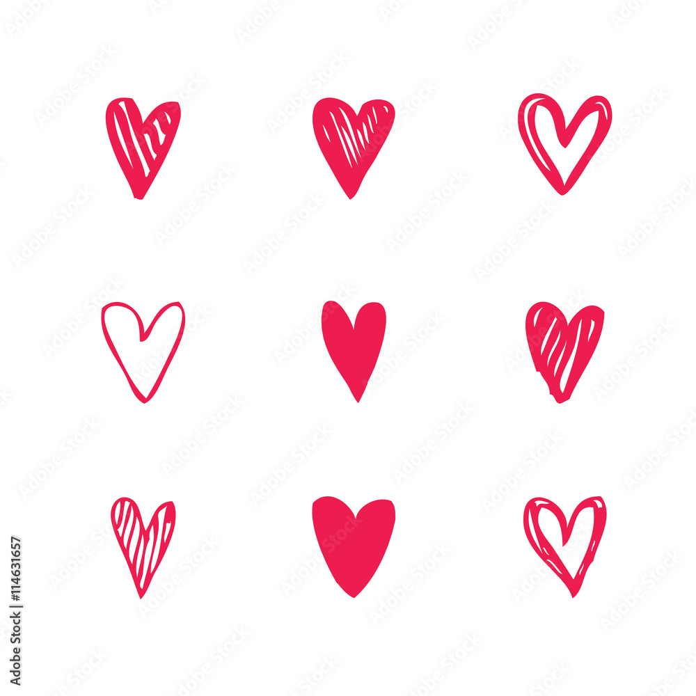 Hearts - Freehand drawings Hearts - Freehand drawings