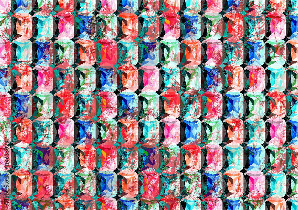 Abstract drawn background in blue and red colors. Abstract drawn background in blue and red colors.
