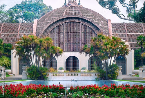 San Diego's Balboa Park Botanical Building in Southern California, USA.