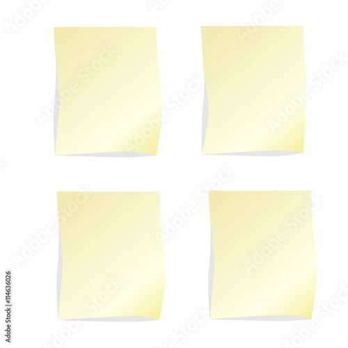 Four stickers beige color
