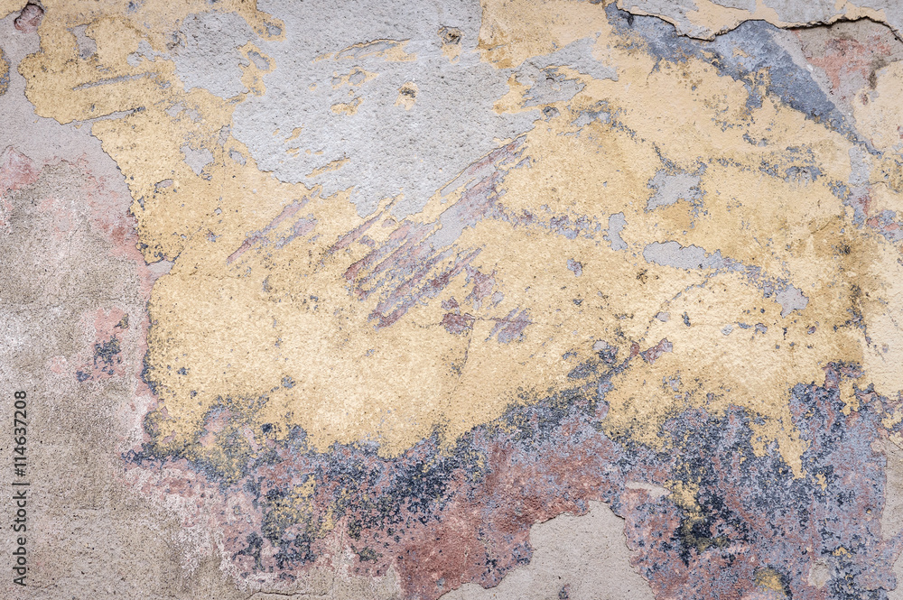 old house wall with cracked plaster old house wall with cracked plaster