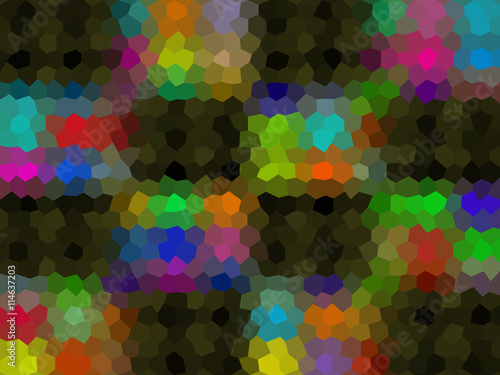 Pattern low poly hexagon style vector mosaic background
