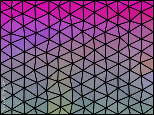 Gradient low poly triangle style vector mosaic background