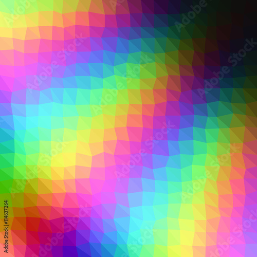Wallpaper Mural Rainbow low poly triangle style vector mosaic background Torontodigital.ca