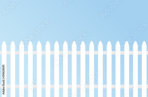 White picket fence