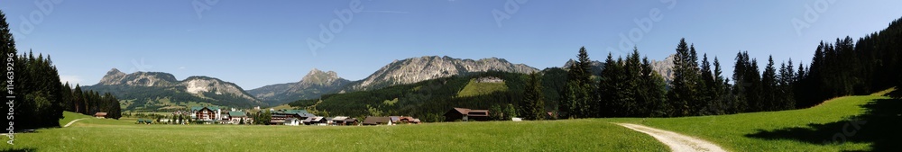 
Panoramic Picture Of The Tyrolean Alps

