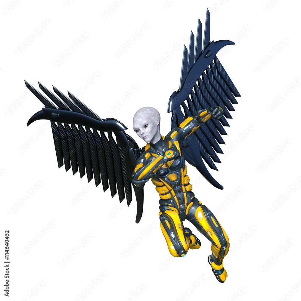 一点物現代アート】宇宙人たちの絵【F8号】